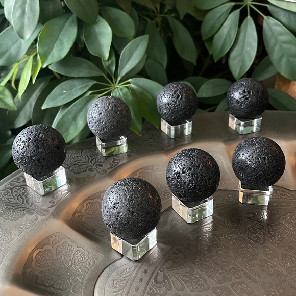 Lava Stone Sphere - Picture 1 of 6